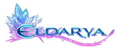 Cristal azul e violeta, logotipo do jogo Eldarya